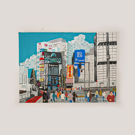 【ONE DAY】村上明 原画作品《平日の新宿》