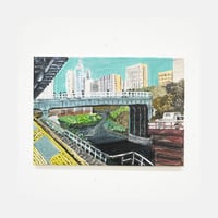村上明 原画作品『お茶の水駅からの景色』（御茶ノ水）