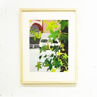 堀井美沙子 原画作品『wagon car』（額込）