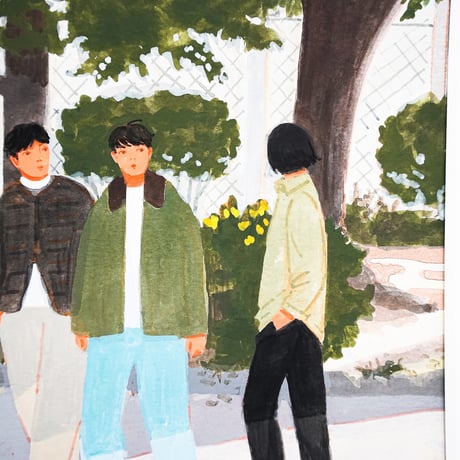 堀井美沙子 原画作品『そぞろ歩き』（額込）