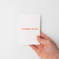 NANO YOSHIDA／zine「MEANINGS  TO  LIFE」