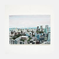 村上明 原画作品『ビルから眺めた風景』