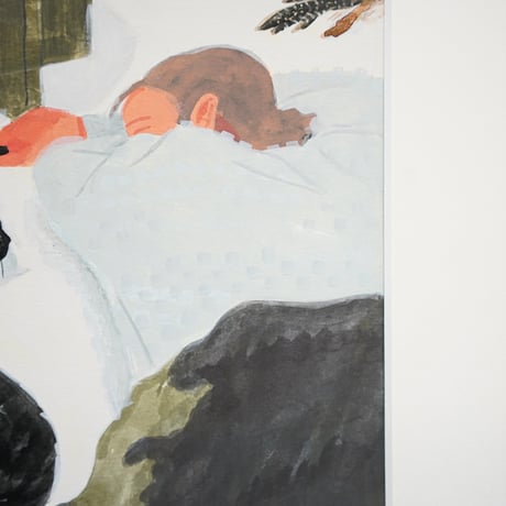 堀井美沙子 原画作品『ホットカーペットあったかい』（額込）