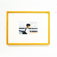 堀井美沙子 原画作品『何聴いてるの？』（額込）