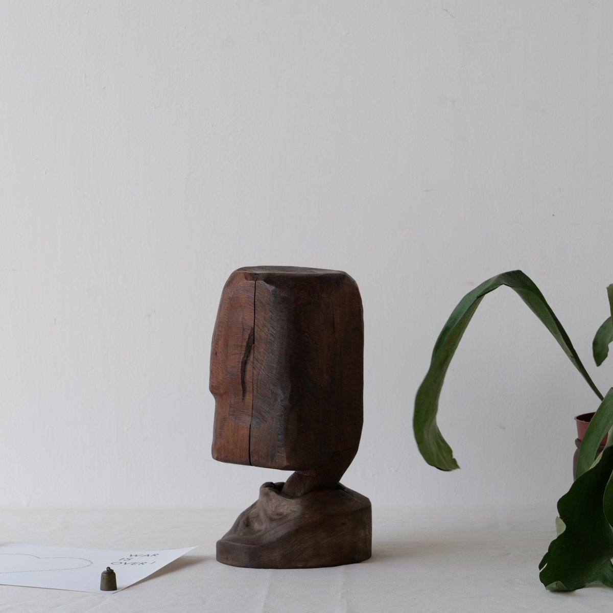 out シャビーな木製 洋書オブジェSET❁ 横顔のような木製オブジェ sd.166