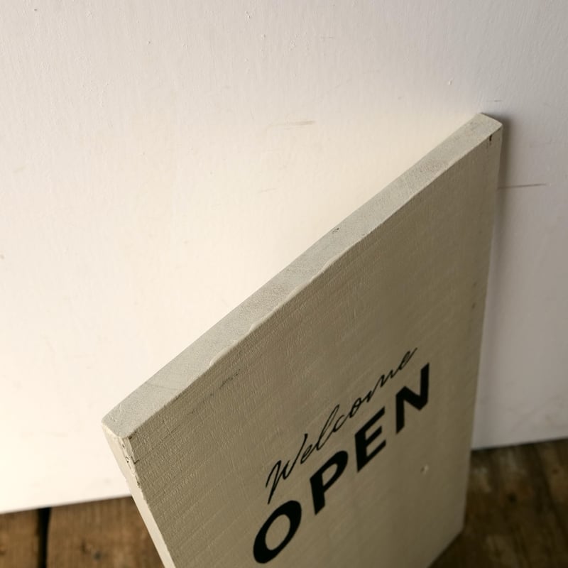 古材「Open / Closed 」ivory サインボード st.731 | SLOWHAN