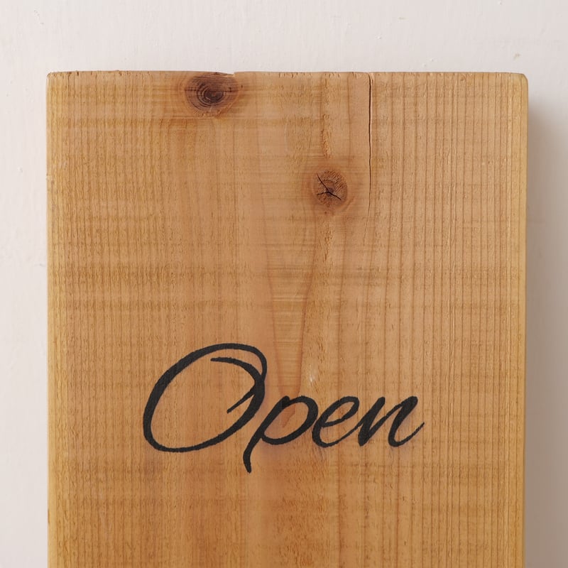 縦長 素木 「Open / Closed 」サインボード st.734 | SLOWHAND
