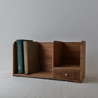 本立て 白い摘み抽斗 Book rack　/st.502