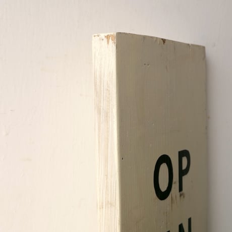 古材 「Open / Closed」 ivory サインボード st.732