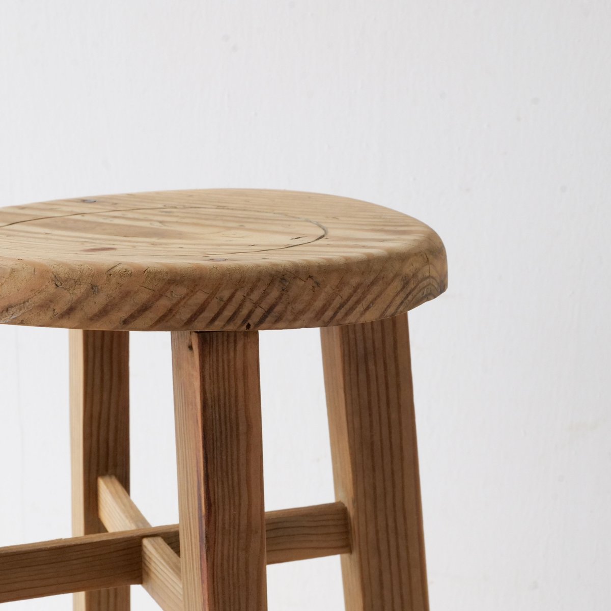 丸スツール 貫を上下に配した木の丸スツールA/st.805 | SLOWHAND DEPARTMENT