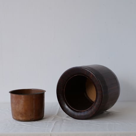 寄せ木の火鉢 / Green pot sd.210