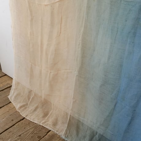 海辺のように移ろうグラデーションが美しい麻の古布/st.793