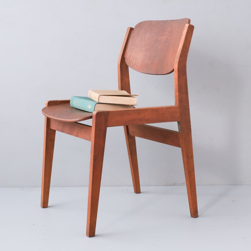 天童木工「水之江忠臣」デザイン・ビンテージブックチェア/sa.897