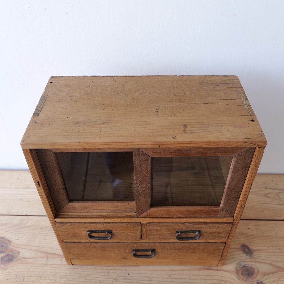 引き戸ガラス 小さな収納棚 /st.561 | SLOWHAND DEPARTMENT