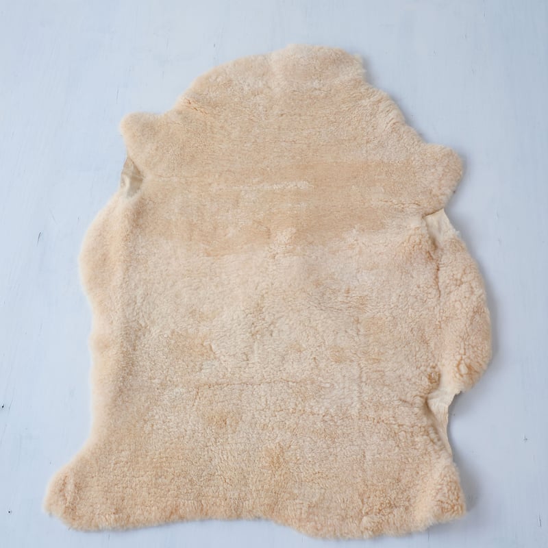 オーストラリア製・生成色のリアルムートンラグ/st.916 | SLOWHAND