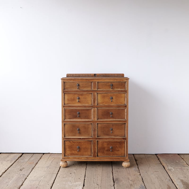 白木に剥離した5杯のチェスト/イギリス アンティーク | SLOWHAND