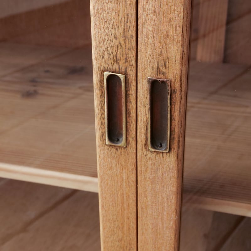 無垢材を贅沢に使った引き戸ガラスのローボード/sk.775 | SLOWHAND