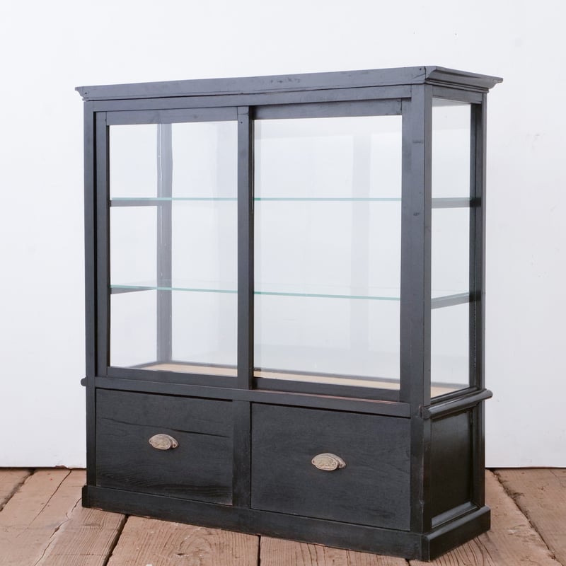 きりりと黒い ゆらゆらガラスショーケース /sk.882 | SLOWHAND DEPARTMENT
