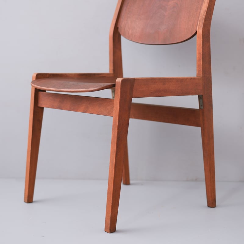 天童木工「水之江忠臣」デザイン・ビンテージブックチェア/sa.897