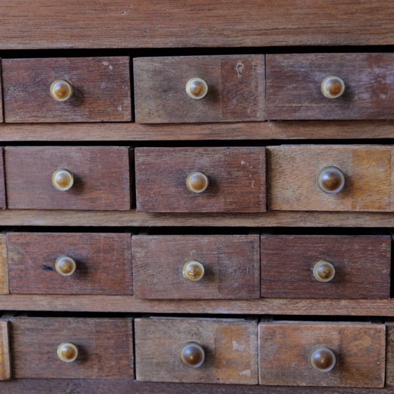 48杯の抽斗 活版印刷棚 /sk.323 | SLOWHAND DEPARTMENT