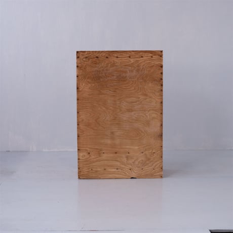 ガラスの取手がついた小さな木製書庫 /st.925
