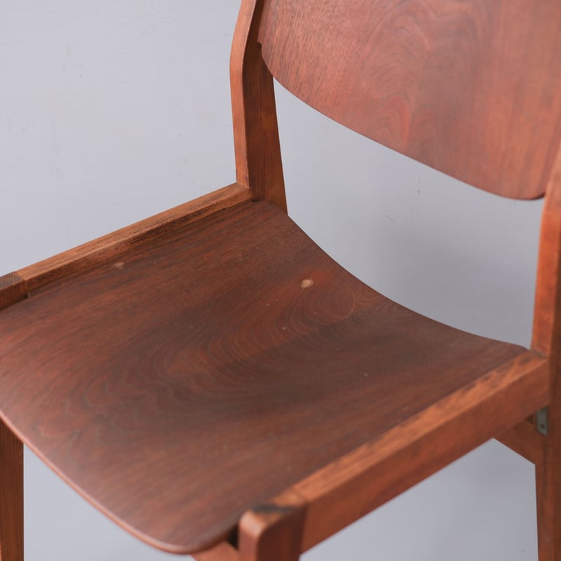 天童木工「水之江忠臣」デザイン・ビンテージブックチェア/sa.897