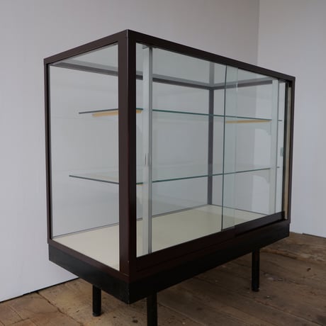 Iron frame 脚付きショーケース brown/全国配送◎ /店舗引取◎