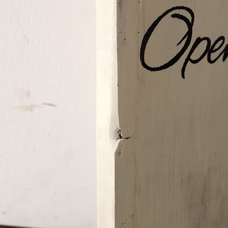 古材「Open / Closed」 ivory サインボード st.733 | SLOWHA