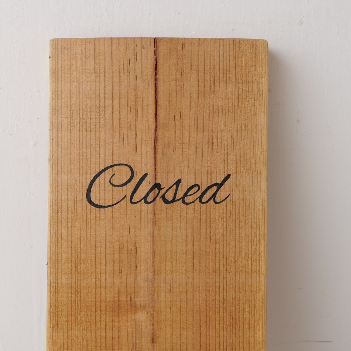 縦長 素木 「Open / Closed 」サインボード st.734 | SLOWHAND