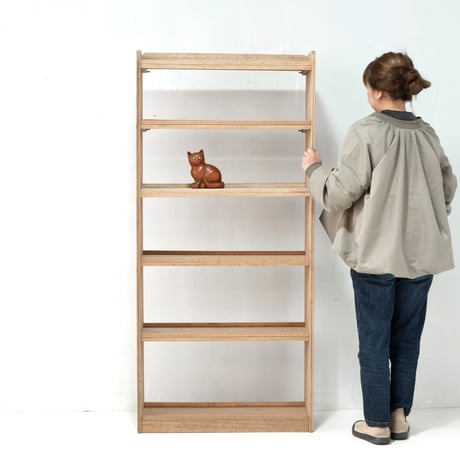 お気に入りを並べて眺めたい ゆとりある6段の木製本棚/sa.1131'D