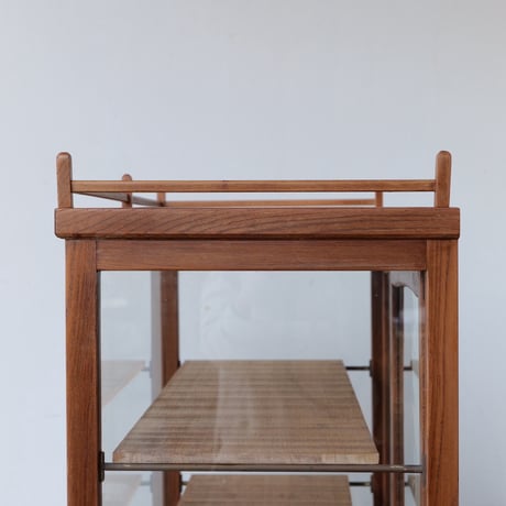 冠木枠 ゆらゆらガラス展示棚 /全国配送◎ /店舗引取◎ /sk.355