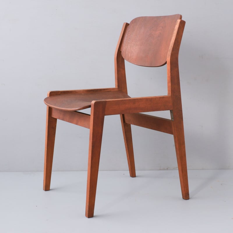 天童木工「水之江忠臣」デザイン・ビンテージブックチェア/sa.897