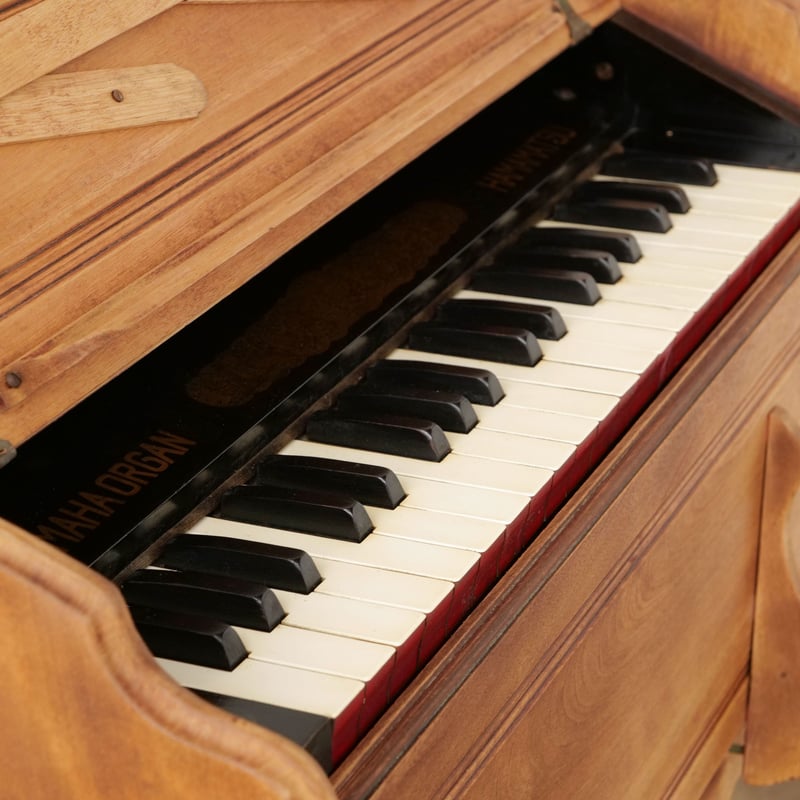 1920年代の山葉製金魚型ベビーオルガン+オルガン椅子/sk.756
