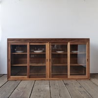 2段の棚 ４枚の引き戸 ローボード /sk.515