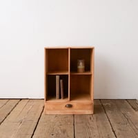 上げ外し式扉が特徴的な、抽斗付きの古い書庫 /st.827