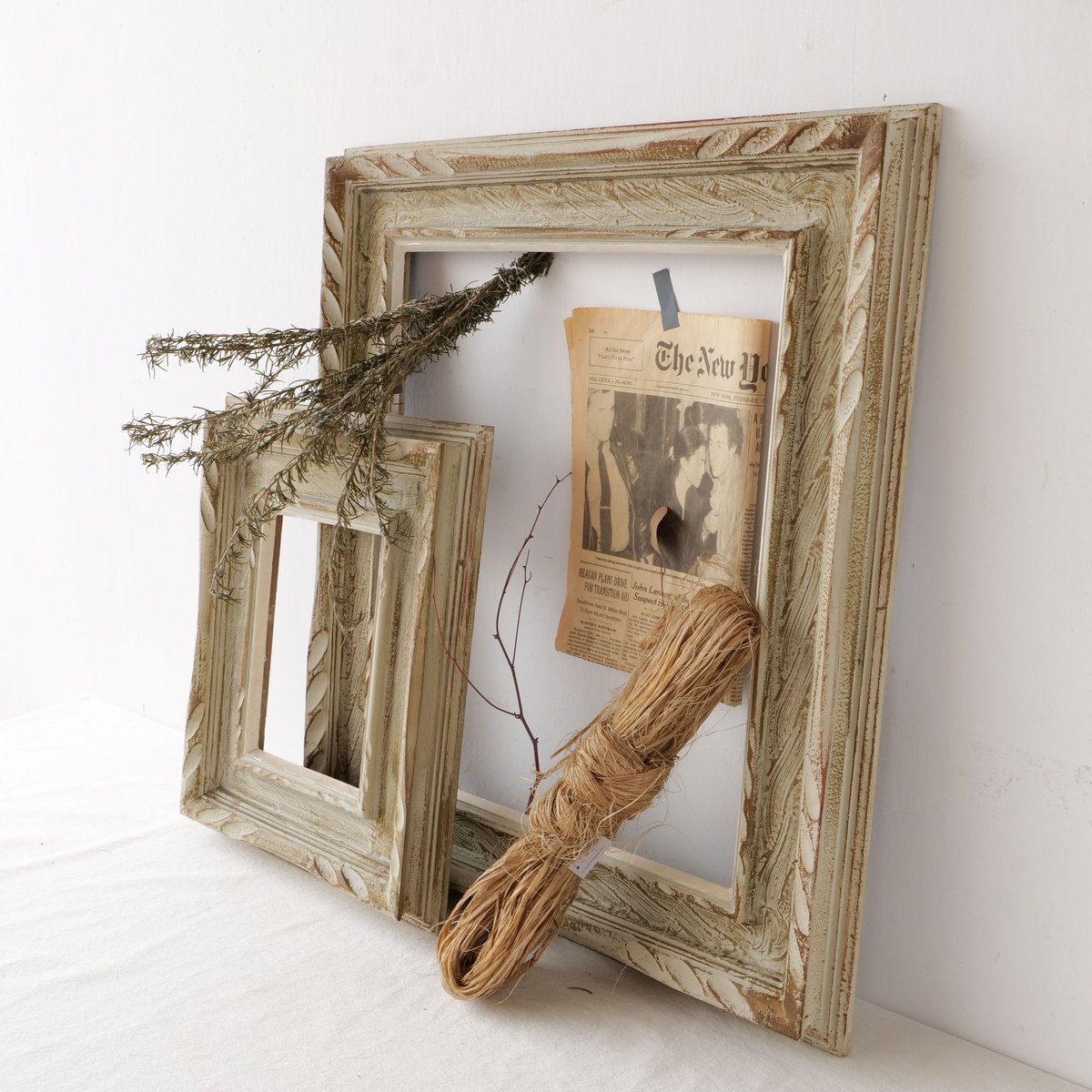 時の色を映す アンティーク額縁 2点組 /st.788 | SLOWHAND DEPARTMENT