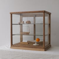 木製の太枠 卓上ガラスショーケース /全国配送◎ /店舗引取◎ /sc.548