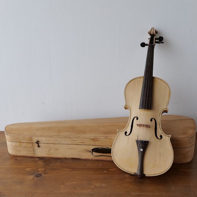 虎目バイオリン ビンテージ 剥離 バイオリン オブジェと剥離ケース /st