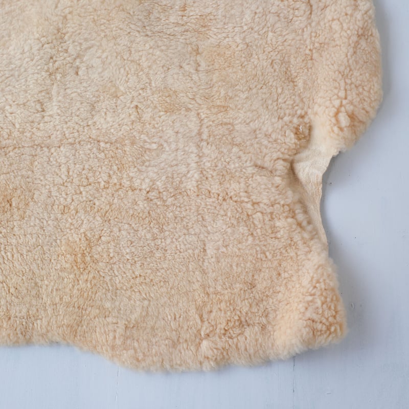 オーストラリア製・生成色のリアルムートンラグ/st.916 | SLOWHAND