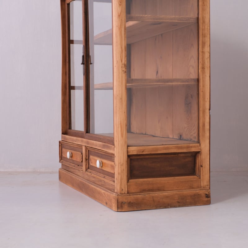 ゆらゆらガラスのショーケース（抽斗2杯付き）/sa.994 | SLOWHAND