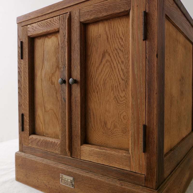 電話台をリメイクした木製開き戸収納ボックス /st.725 | SLOWHAND