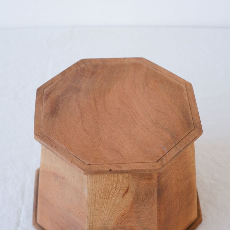 1935年製のけやきの木でできた八角形の飾り台/st.773 | SLOWHAND DEPAR