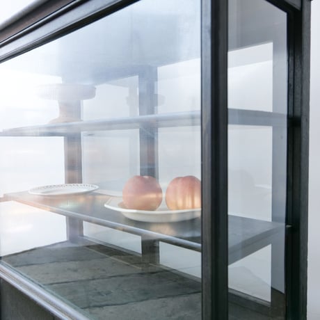 抽斗付 ガラスショーケース BLACK/全国配送◎ /店舗引取◎ /sk.633