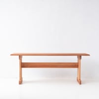 育っていく艶やかな木の表情を楽しめる チーク材のベンチ【A】/sa.1134