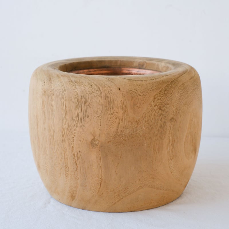 やさしい丸みを帯びた、桐製の火鉢A/st.786 | SLOWHAND DEPARTMENT