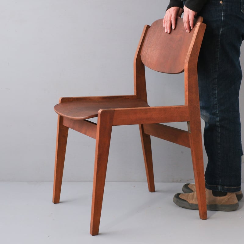 天童木工「水之江忠臣」デザイン・ビンテージブックチェア/sa.897