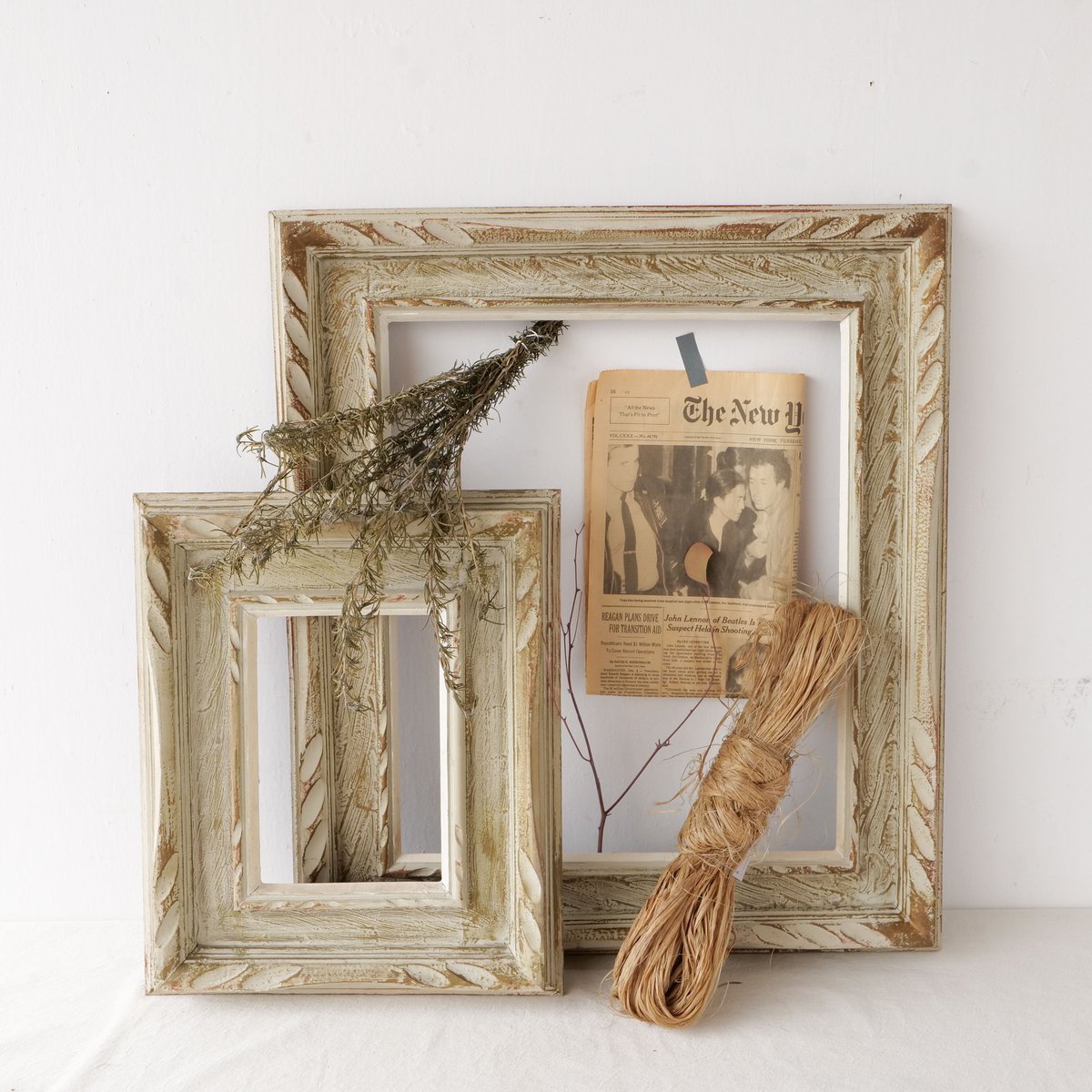 時の色を映す アンティーク額縁 2点組 /st.788 | SLOWHAND DEPARTMENT