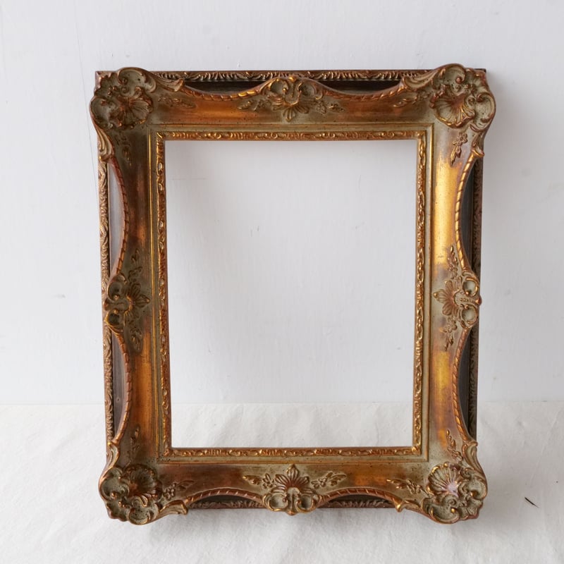 古い額縁　アンティーク　２個セット 1920年代アンティークオールドフレーム2点セット/ st.812