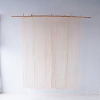 大きめサイズが嬉しい　生成り色の蚊帳リネン古布 170×150cm/st.1219