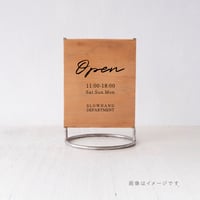 丸と四角、異素材の組み合わせが楽しい卓上サインボード/st.1223